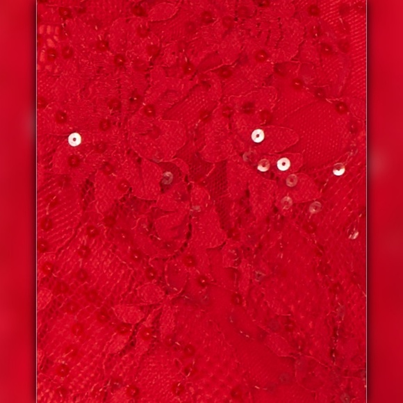 Speechless Juniors' Lace Halter A-Line Dress - Picture 6 of 8